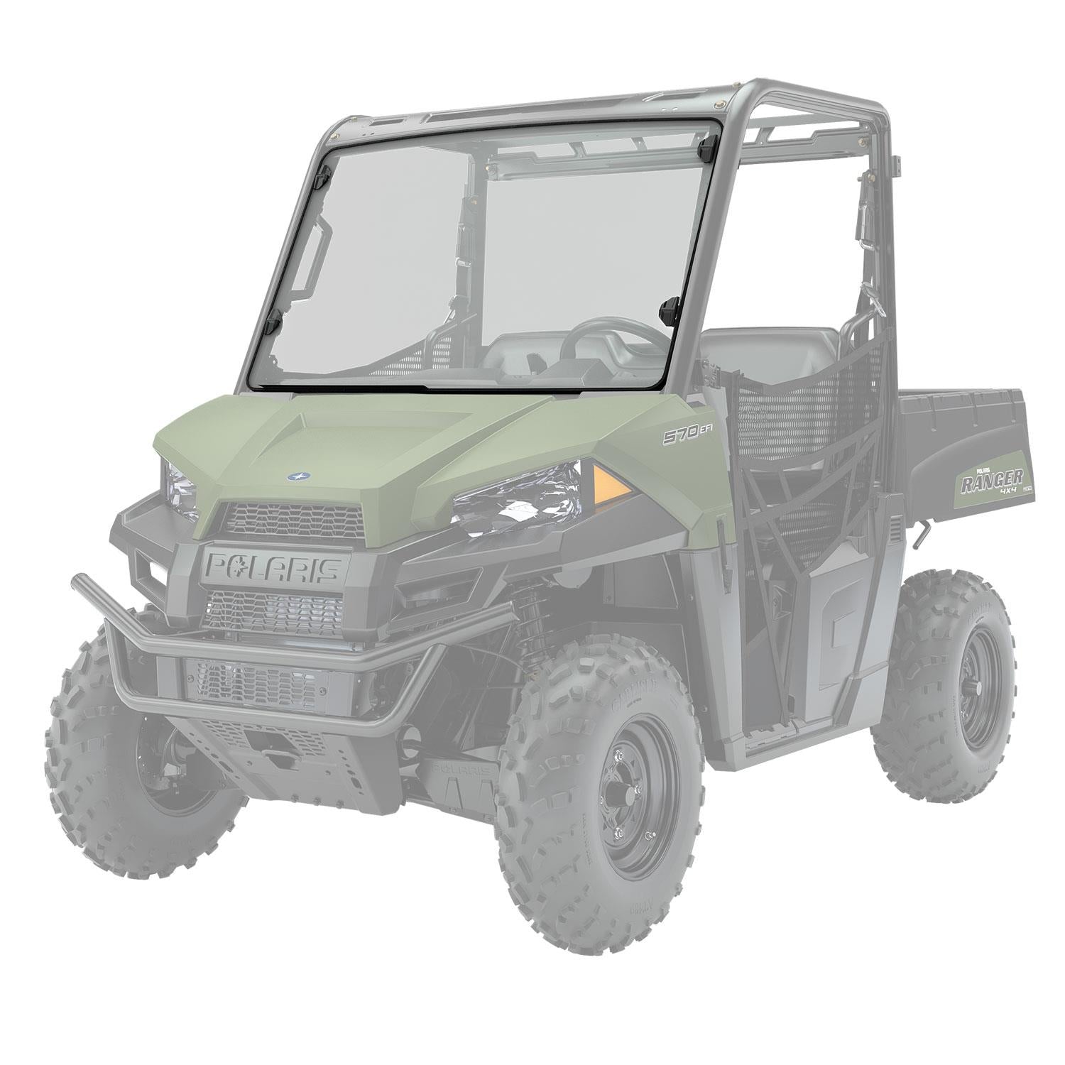 OEM  Polaris Lock and Ride Hard Coat Poly Full Windshield 2883319
