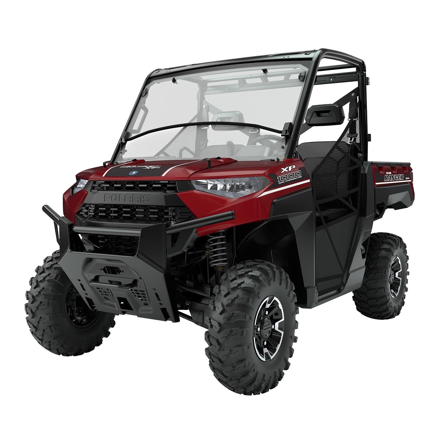 OEM  Polaris Lock & Ride 2-Piece Pro Shield Flip Down Windshield - Hard Coat Poly 2883261